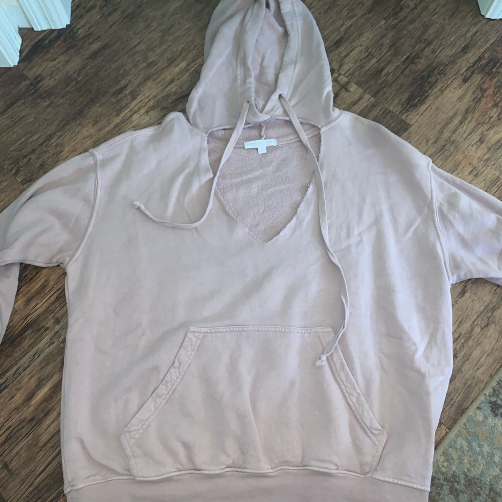 light pink keyhole sweatshirt